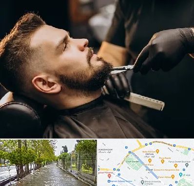 آرایشگاه مردانه در خیابان ارم شیراز