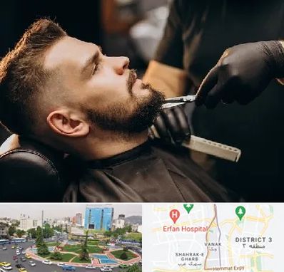 آرایشگاه مردانه در ونک 