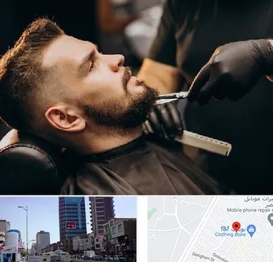 آرایشگاه مردانه در چهارراه طالقانی کرج