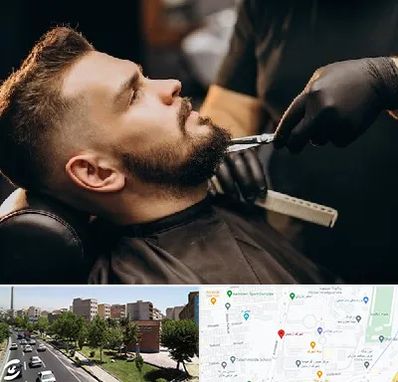 آرایشگاه مردانه در شهرک آزمایش