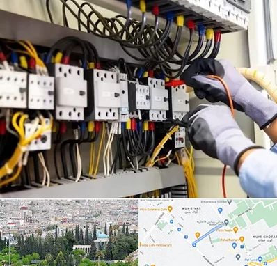 رفع اتصالی برق در محلاتی شیراز