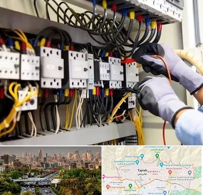 رفع اتصالی برق در منطقه 1 تهران