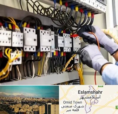 رفع اتصالی برق در اسلامشهر