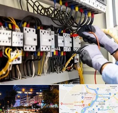 رفع اتصالی برق در کیانپارس اهواز