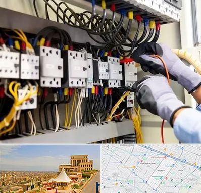 رفع اتصالی برق در هاشمیه مشهد