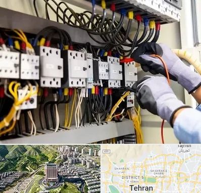 رفع اتصالی برق در شمال تهران