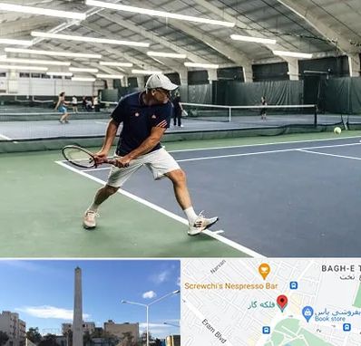 باشگاه تنیس در فلکه گاز شیراز