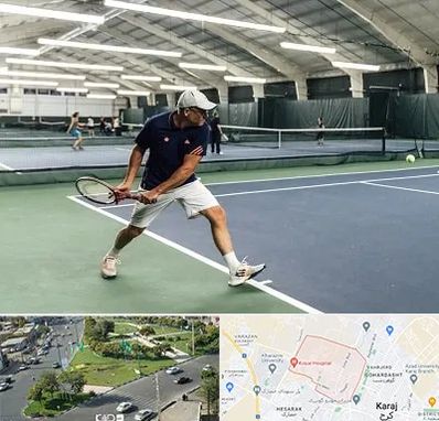 باشگاه تنیس در شاهین ویلا کرج