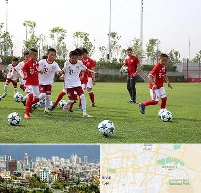 مدرسه فوتبال کودکان در شرق تهران