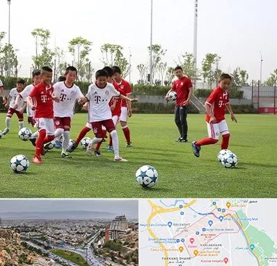 مدرسه فوتبال کودکان در معالی آباد شیراز