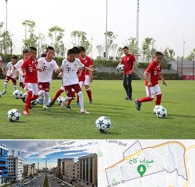 مدرسه فوتبال کودکان در سعادت آباد تهران