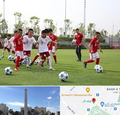 مدرسه فوتبال کودکان در فلکه گاز شیراز