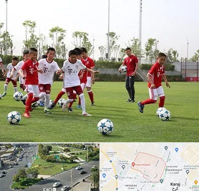 مدرسه فوتبال کودکان در شاهین ویلا کرج