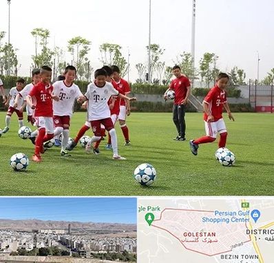 مدرسه فوتبال کودکان در شهرک گلستان شیراز