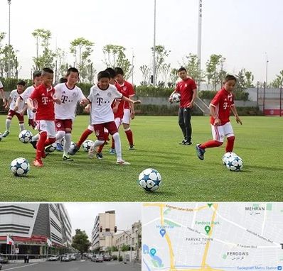 مدرسه فوتبال کودکان در بلوار فردوس