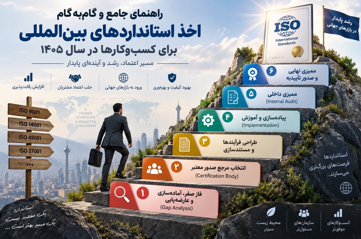 راهنمای گام‌به‌گام دریافت گواهینامه بین‌المللی ایزو برای کسب‌وکارها