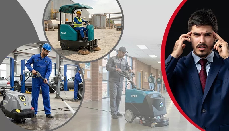 5 اشتباه استراتژیک مدیران در خرید تجهیزات نظافت صنعتی