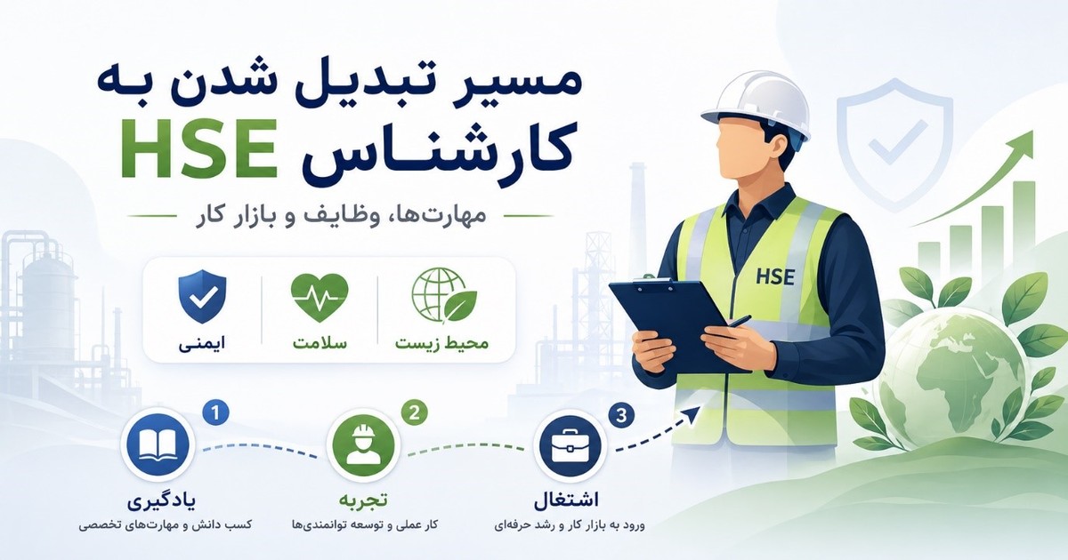 مسیر تبدیل شدن به کارشناس HSE و مهارت‌های مورد نیاز